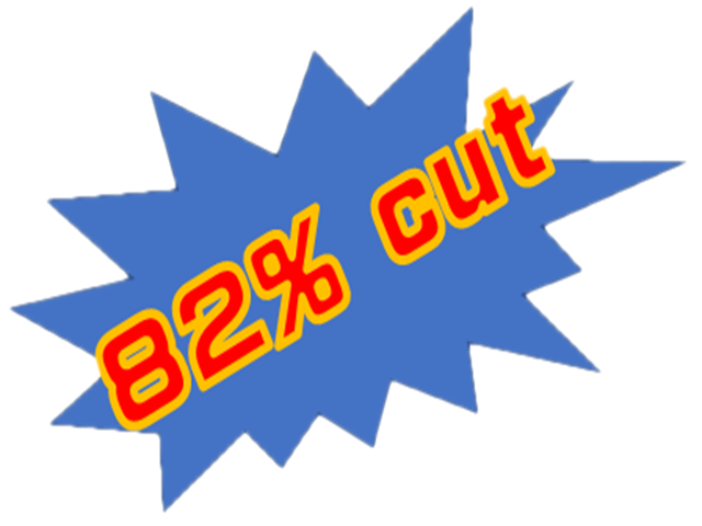 ８２％cut